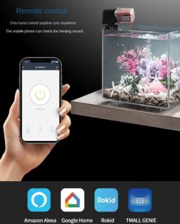 Alimentador automático de peixes com Wi-Fi, Alimentador Pet Inteligente, aquário, Timed Alimentação Goldfish Turtle Aquarium, alimentado por bateria - Image 5