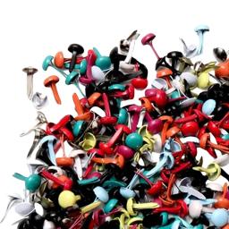 Rodada Mini Brads Prendedores de Papel, Multicolor Handmade Metal Embellishment, Stamping Toy, Scrapbook Suprimentos, Acessórios, 200Pcs - Image 6