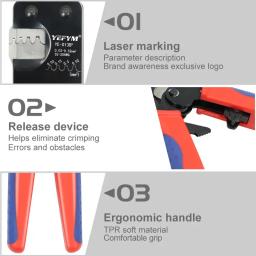 Coleção AliExpress YE-013BR Micro Connector Crimping Tool, Open Barrel Ternos Molex,JST Alicadores, 0.03-0.5mm ², 32-20AWG, D-Sub, XH2.54, PH2.0, ZH1.5 - Image 4