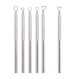 Ferramentas De Escultura De Argila Para Adultos, Ferramentas De Detalhe Leve Para Artesanato De Argila, Ferramenta De Raspagem De Cerâmica Profissional, Metal, 6Pcs - Image 4
