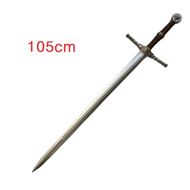 Espada Geralt de Rivia Lobo Branco 105cm Adereço Cosplay PU