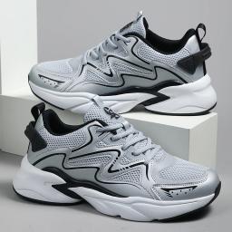 Altura crescente espessa sola sapatilhas para homens, Tênis de corrida, Calçado de rua, Tênis Masculino - Image 1