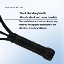 A nova raquete de tênis de praia de carbono 12k profissional superfície áspera de fibra de carbono completa com saco protetor faixa de suor cuidados com os pulso - Image 4