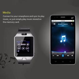 Touchscreen bluetooth dz09 relógio inteligente suporte cartão sim vários idiomas esportes de fitness rastreador câmera pulso do telefone inteligente relógio - Image 2