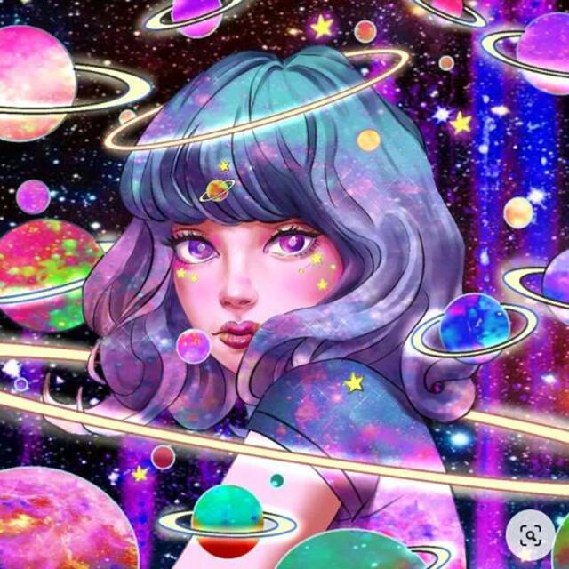 Pintura em Diamante 5D: Balão Meninas de Cristal em Mosaico Bordado Completo