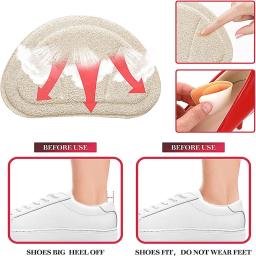 Almofadas de salto alto, calcanhar apertos, protetor de cuidados com os pés, palmilhas de sapato, adesivos para sapatos soltos, homens e mulheres, 3mm, 6mm - Image 4