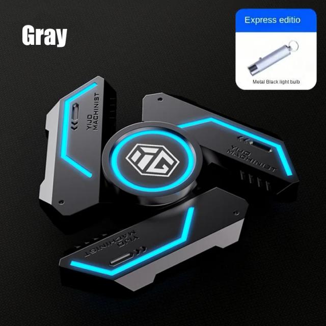 Giroscópio Luminous Light EDC Fidget Spinner - Brinquedo Antiestresse Silencioso para Adultos e Crianças, Ideal como Presente de Aniversário