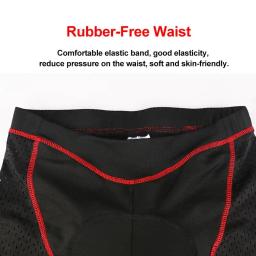 X-tiger-roupa interior masculina de ciclismo, shorts com almofada de gel 5d, respirável, antiderrapante, para mtb e bicicleta de estrada - Image 4