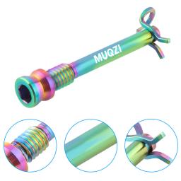 Muqzi 2 peças de parafusos de titânio, pinça de freios a disco de bicicleta, parafusos de montagem leves, parafusos de pastilha de freio a disco de estrada mtb com clipe de fixação - Image 6