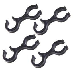 Outdoor bengalas de conexão, escalada Rod Clip, antiderrapante Trekking Pole, fivela de anel duplo, 8 caracteres, 4pcs - Image 1