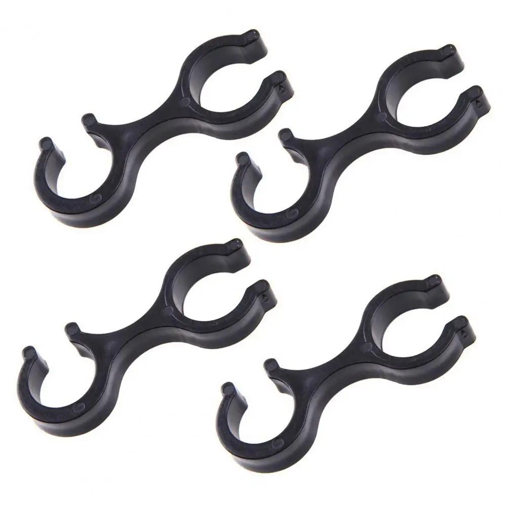 Outdoor bengalas de conexão, escalada Rod Clip, antiderrapante Trekking Pole, fivela de anel duplo, 8 caracteres, 4pcs - Image 1