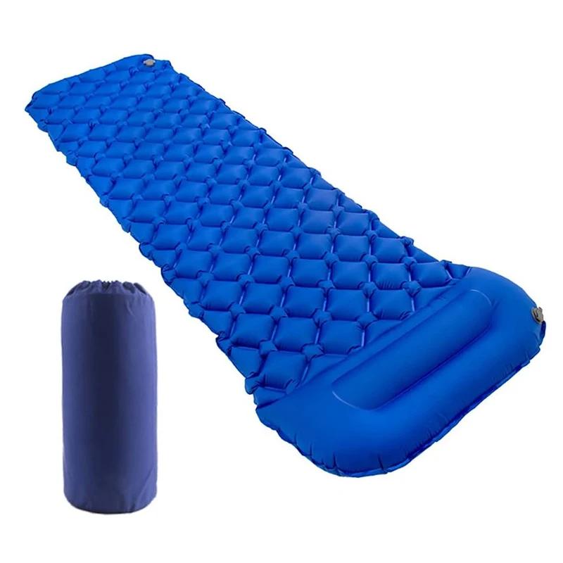 Colchão inflável para dormir com travesseiro, Air Mat, Barraca de acampamento, Almofada para dormir ao ar livre para viagens, Mochila, Caminhadas - Image 1