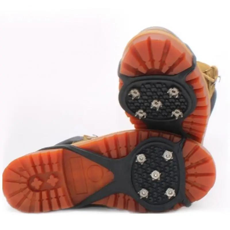 Inverno 10 dentes crampon montanhismo neve antiderrapante crampon sapato capa gelo agarrar esqui garra caminhadas escalada equipamentos de proteção - Image 1
