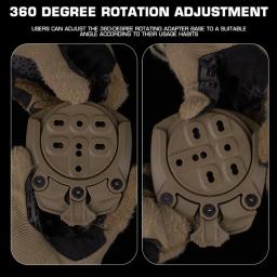 Adaptador de código G para caça e airsoft, base de 360 graus, coldre tático, com plataforma qls, acessórios para cinto - Image 4
