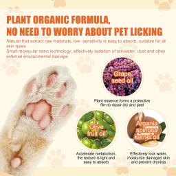 Bálsamo para pata de cachorro, cera para pata de cachorro, patas secas, nariz, ingredientes naturais puros, bálsamo para pés de cachorro, protege a cura das patas secas e rachadas - Image 4