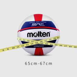 Vôlei fundido tamanho padrão 5, bola de praia macia PU para treinamento adulto, interno e externo, V5B5000 - Image 3