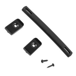 Amp alça de guitarra alça preta kit de parafuso de montagem pvc + metal com parafusos para amplificadores de guitarra alto-falante - Image 1
