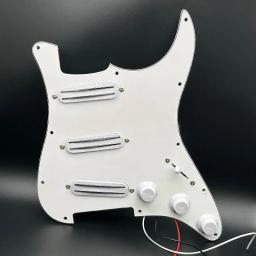 Pickguard de guitarra ST pré-cabeado, Ímã cerâmico, Hot Rails, Captador de bobina dupla, Conjunto Scratchplate para guitarra ST - Image 3