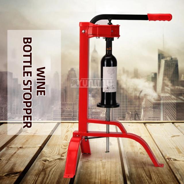 Máquina Manual de Selagem para Garrafas de Vinho Tinto com Rolhas de Cortiça