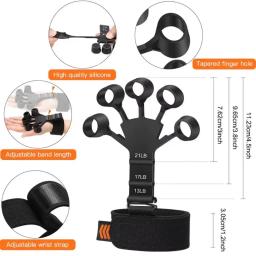 Portátil Silicone Hand Grip Enhancer, Thumb Exerciser, Finger Trainer, Escalada, Força Maca, Equipamentos de Fitness - Image 3