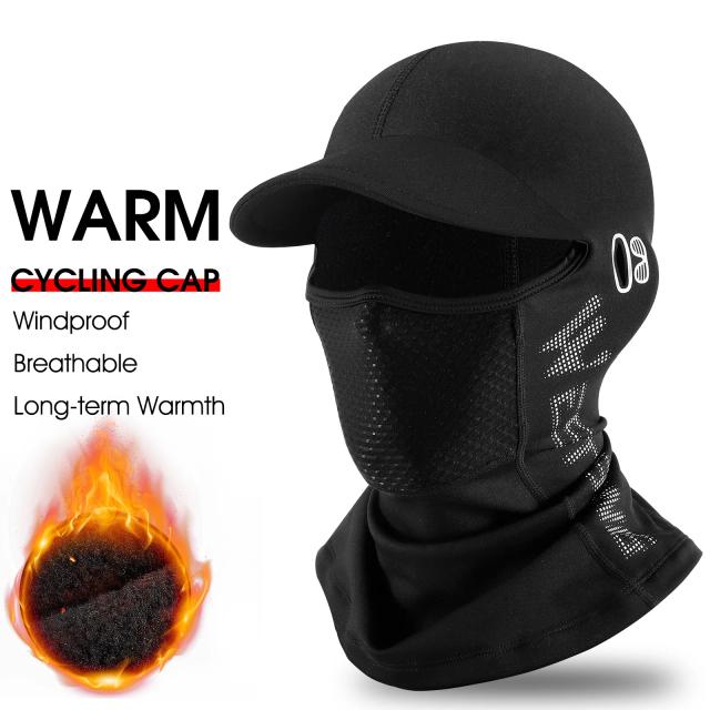 Boné de Ciclismo Windproof BIKING OCIDENTAL para Homens e Mulheres - Balaclava Esportiva, Aquecedor de Pescoço e Acessórios para Esqui e Motociclismo no Inverno