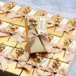 Caixa De Doces Embalagem Caixa De Presente, Caixas De Presente De Festa De Aniversário, Sacos De Papel, Suprimentos De Decoração De Festa De Evento, Venda Quente, 10Pcs - Image 4