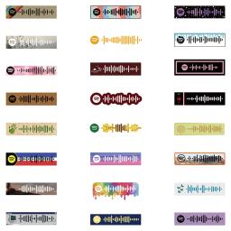 Adesivos impermeáveis com código de música, adesivos bonitos para bagagem, laptop, guitarra, telefone, grafite, bicicleta, carro, decalques, brinquedo infantil, 68pcs - Image 6
