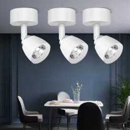 Refletor de parede LED ajustável, Lâmpada de quarto, Decoração, Teto ajustável, Downlight, Iluminação de fundo, 5W, 180 - Image 6