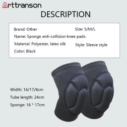 Voleibol Espessa Esponja Protetora Joelheiras, Protetor Anti-Colisão, Non-Slip Wrestling Dança Pads, 1 Par, 2Pcs - Image 2