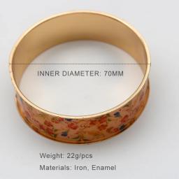 Flor impressa pulseira de metal para as mulheres bonito romântico moda pulseira vintage designer novo estilo para meninas presentes acessórios 2023337 - Image 3