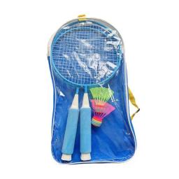 Treinador de tênis de mesa com raquete para crianças, raquete de badminton infantil, quadro de liga, 2 petecas de nylon - Image 2