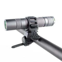 Bicicleta guidão luz suporte, lanterna lâmpada titular, Quick Release tocha, montar acessórios, rotação de 360 graus - Image 4