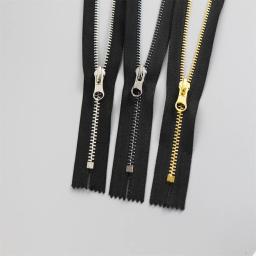 Zíper de Metal Multi-Color para Vestuário, Fecho com Zíper, Cobre, 20cm, 5 #, 10Pcs - Image 4