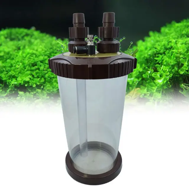 Difusor de CO2 Transparente para Aquários, Suprimentos para Tanque de Peixes, Adaptável a Mangueiras de 12mm, 16mm e 22mm - Capacidade de 2500ml, Ideal para Plantas Aquáticas