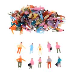 100 pces modelo pessoas escala 1:300 h-7mm figura pintada mini humanos construção layout cenas miniaturas micro paisagem decoração - Image 2