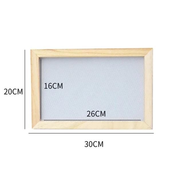 Tela de Quadro para Fazer Papel Artesanal: DIY em Madeira com Moldes e Ferramentas de Reciclagem em Vários Tamanhos