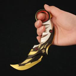 Valorant Karambit Campeões Brinquedo para Meninos, Modelo de Arma Balisong Facas Garra de Liga, Espada Cosplay Periférica, Presentes Boneca, 16cm, 2023 - Image 2