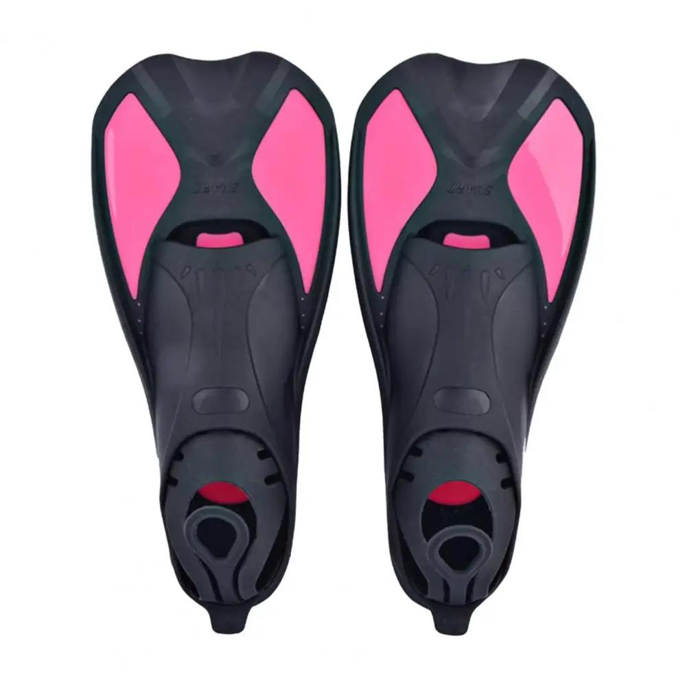 Adulto criança natação flipper snorkel barbatanas nadadeiras de mergulho curto sapo sapatos de mergulho livre barbatanas de pato web antiderrapante nadadeiras - Image 1