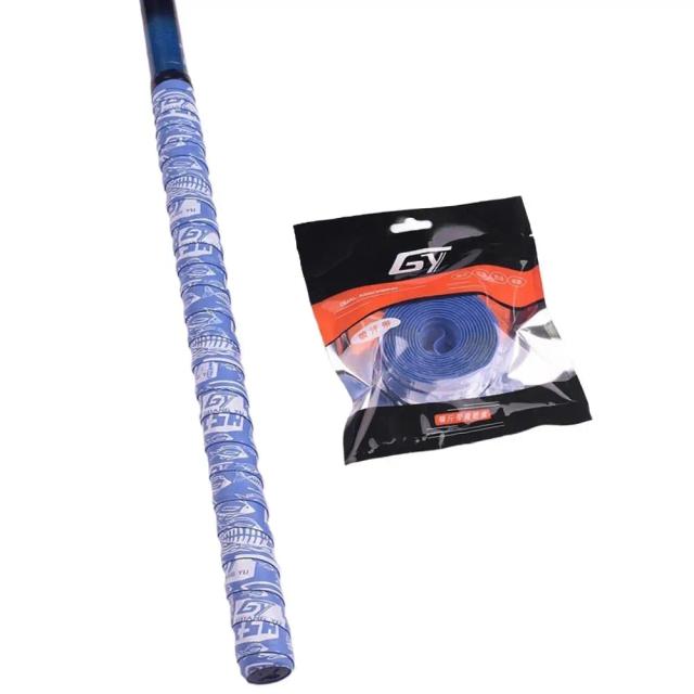 Fita Adesiva Antiderrapante para Raquetes de Badminton e Tênis, Espessada com Gradiente de Cor e Design Colorido