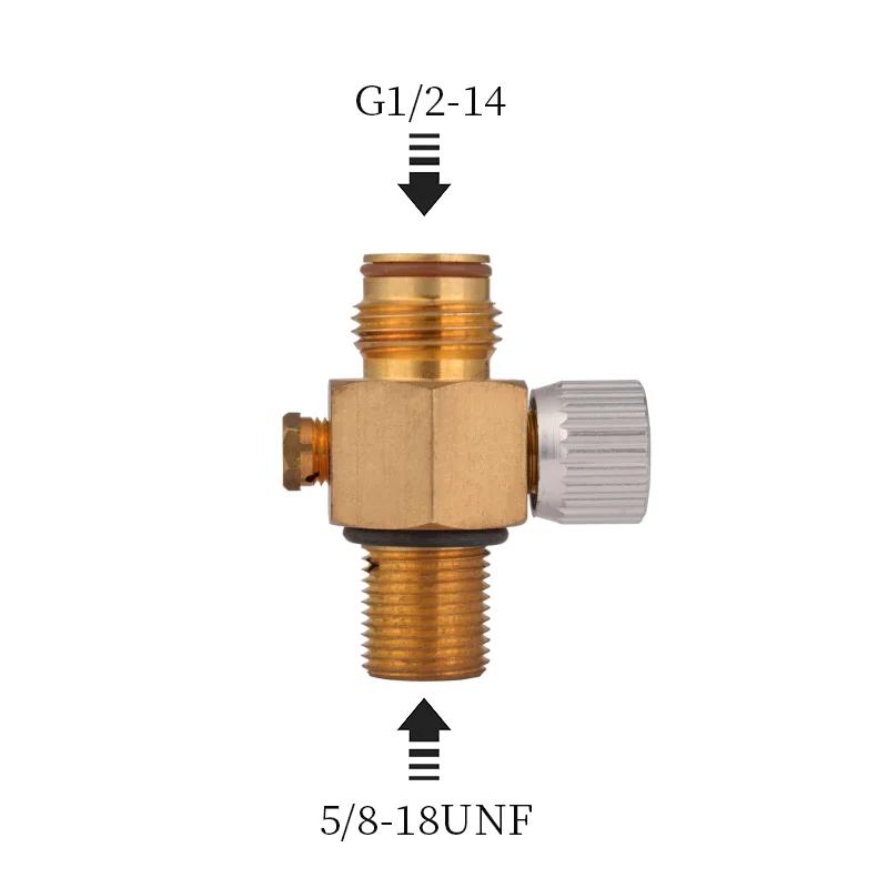 HPA Ar Tanque De Gás De Enchimento Adaptador, Paintball Adaptador Sodastream, CO2 On and Off Valve, Airsoft Campho, Conector PCP, Valvula Regulador - Image 1
