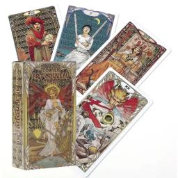 Novo jogo de cartas tarô dourado, jogo de tabuleiro, adivinhação, arte, adivinhação, arte, com guia, para festa - Image 1