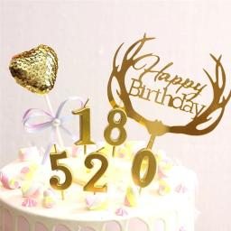 Number Birthday Candle for Kids, Vela de aniversário para bolo, Fontes de festa, Decoração Velas, 1, 2, 3, 4, 5, 6, 7, 8, 9, 0 - Image 4