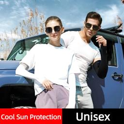 Mangas de compressão de proteção solar UV masculina e feminina, esportes, futebol, golfe, resfriamento, seda gelada, equitação, exterior, protetor solar, verão - Image 2