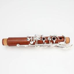 ANMUTIG-Clarinete Bb profissional de madeira vermelha com 17 teclas, prata em jacarandá H32 - Image 3