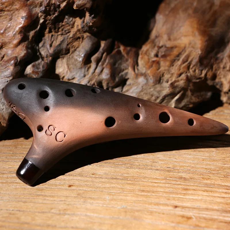 Profissional Acessórios Do Instrumento Musical, Tone AC Legend Ocarina, Alto Tone Cerâmica, 12 Buracos - Image 1