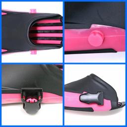 1 Par Ajustável Flipper Strap Preto Ajustável Heel Mergulho Fin Belt Substituir Baratas Cinta Fivelas De Borracha Scuba Heel Fin Buckle - Image 4