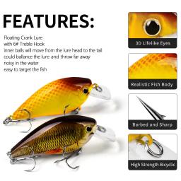 Isca realista de impressão industrial, isca falsa de plástico 7cm-13g, equipamento de pesca pouco gordo, equipamento de pesca swimbait dw407 - Image 3