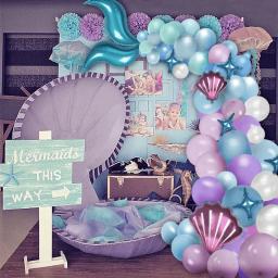 Sereia Party Decoração Balão Set, 87pcs por pacote - Image 1