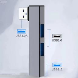 Estação de ancoragem USB para computador, 3-em 1, velocidade de 5,0Gbps, 3 portas de expansão Dock Hub, OTG, USB 3.0, tipo C, 3.0 a 3 USB para PC, laptop - Image 6