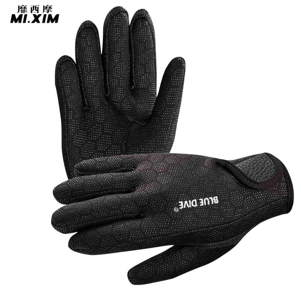 1 par anti deslizamento macio 1.5mm neoprene natação mergulho luvas para homem - Image 1